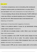 2023 AHA ACLS Written Test Exam Questions and Answers Latest &lpar;2023 &sol; 2024&rpar; &lpar;Verified Answers&rpar;