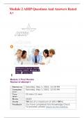 Module 2 AHIP Questions And Answers Rated A&plus;
