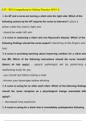 ATI RN COMPREHENSIVE ONLINE PRACTICE 2019 A Questions and Answers Latest &lpar;2023 &sol; 2024&rpar; &lpar;Verified Answers&rpar;