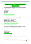 ATI Mental Health Proctored Exam (Version 5) Verified Answers