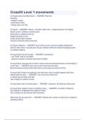 Crossfit Level 1 movements  Q & A COMPLETE &lpar; 100&percnt; SCORED&rpar; 2023&sol;2024