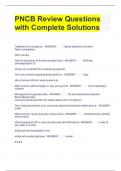 PNCB Review Questions with Complete Solutions 