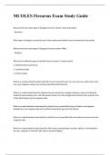 MCOLES Firearms Exam Study Guide questions with complete solutions