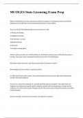 MCOLES State Licensing Exam Preparation questions with correct answers