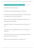 Heartsaver First Aid &lpar; AHA&rpar; Test &vert; 2023 &vert; Questions with 100&percnt; Correct Answers &vert; Updated & Verified
