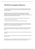 MCOLES Investigation Objectives practice questions with correct solutions