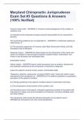 Maryland Chiropractic Jurisprudence Exam Set &num;3 Questions & Answers &lpar;100&percnt; Verified&rpar;