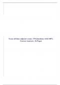 Texas all lines adjuster exam &vert; 378 Questions with 100&percnt; Correct Answers &vert; 36 Pages