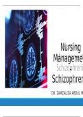 NURSING NRS522 Lecture 11 - Nursing Management Schizophrenia