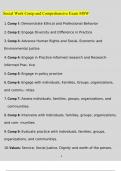 Social Work Comp and Comprehensive Exam MSW