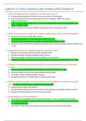 Agile-E1-v1 Exam Questions and Answers 2023 Graded A&plus;