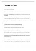 Texas Barber Exam 2023 with 100&percnt; correct answers