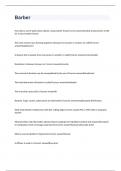  Barber exam 2023 with 100&percnt; correct answers