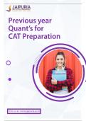 Quantitative aptitude for CAT exam