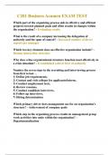 C201 Business Acumen EXAM TEST