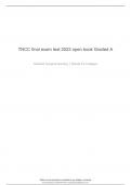 TNCC final exam test 2022 open book Graded A
