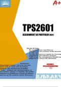 TPS2601 ASSIGNMENT 50 PORTFOLIO 2023