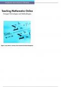 Teaching Mathematics Online: Emergent Technologies and Methodologies Teaching mathematics online: emergent technologies and methodologies / Angel A. Juan ... [et al.], editors.