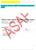 Portage Learning &sol; BIOD 102 &sol;Biology II Module 3 Exam