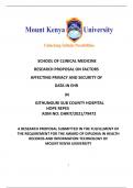 research project proposal on clinical medicine