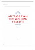 ATI TEAS 6 EXAM TEST 2022 EXAM FILES (V1) QUESTIONS & ANSWERS