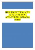HESI RN EXIT EXAM V1 2023 &lpar;&plus;900 score&excl;&rpar;