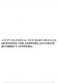 ATI PN MATERNAL NEW BORN OB EXAM QUESTIONS AND ANSWERS &lpar;ACCURATE &CORRECT ANSWERS&rpar;&period;