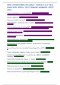 68W COMBAT MEDIC FIELDCRAFT MODULES 1-III FINAL EXAM WITH ACTUAL QUESTION AND ANSWERS  LATEST 2023&period;