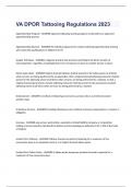 VA DPOR Tattooing Regulations