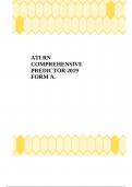 ATI RN COMPREHENSIVE PREDICTOR 2019 FORM A&period;