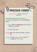 Notes de classe Physique-chimie 
