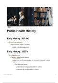 Public Health History