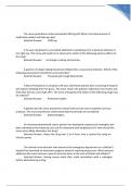WALDEN UNIVERSITY NURS 6521 FINALS ADVANCED PHARMACOLOGY Exam Elaborations Questions with Answers Graded A&plus;