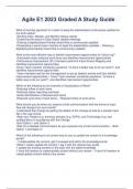 Agile E1 2023 Graded A Study Guide