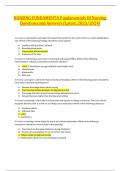 NURSING FUNDAMENTA Fundamentals Of Nursing Questions and Answers &lpar;Latest&comma; 2023&sol;2024&rpar; 