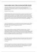 Communities Exam 2 Nies Community&sol;Public Health A&plus; Guaranteed