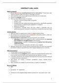 Summary Notes -  Contract Law (LA247)