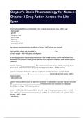 Clayton's Basic Pharmacology for Nurses&colon; Chapter 3 Drug Action Across the Life Span