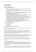 Summary Notes -  Tort Law (LA124)