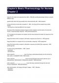 Clayton's Basic Pharmacology for Nurses&colon; Chapter 2