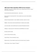 CBiC Exam Notes Questions With Correct Answers 