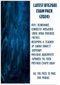BTE2601 Latest  Exam Pack 2024