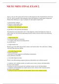 NR 511 NR511 FINAL EXAM 2 QUESTIONS AND ANSWERS