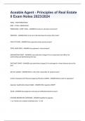 Aceable Agent - Principles of Real Estate II Exam Notes 2023&sol;2024
