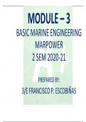MODULE – 3 BASIC MARINE ENGINEERING MARPOWER 2 SEM 2020-21 PREPARED BY: 3/E FRANCISCO P. ESCOBIÑAS WEEK - 12 Use of stabilizer