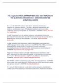 PALS Updated FINAL EXAM LATEST 2022-2024 REAL EXAM  150 QUESTIONS AND CORRECT ANSWERS&lpar;VERIFIED  ANSWERS&rpar;AGRADE