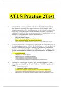 ATLS Practice Test 2 questions and answers&rcub; Latest 2023 - 2024 100&percnt; correct answers