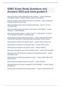 GSEC Exam Study Questions and Answers 2023&semi;quiz bank graded A