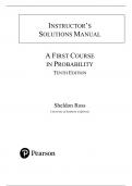 Solution Manual For First Course in Probability 10th Edition by Sheldon Ross
