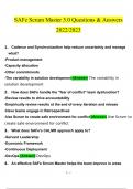 SAFe Scrum Master 5&period;0 questions and answers&rcub; Latest 2023 - 2024 100&percnt; correct answers